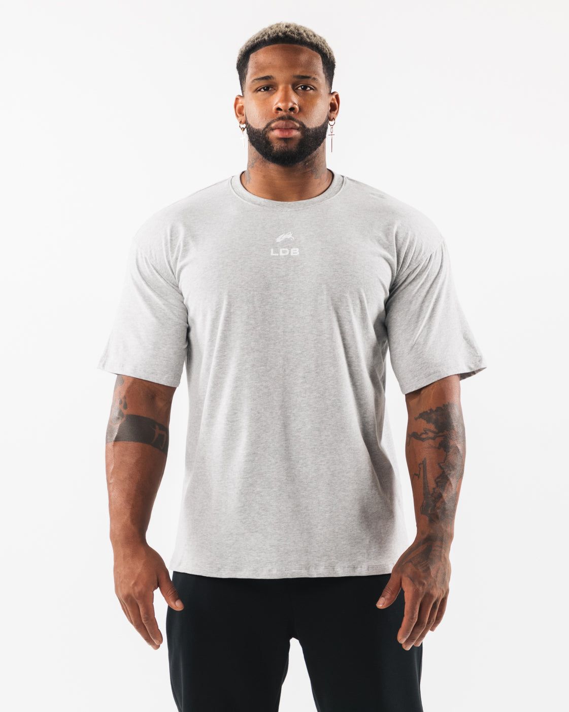 Brushed Crest Tee - Heather Grey sold by Alphalete