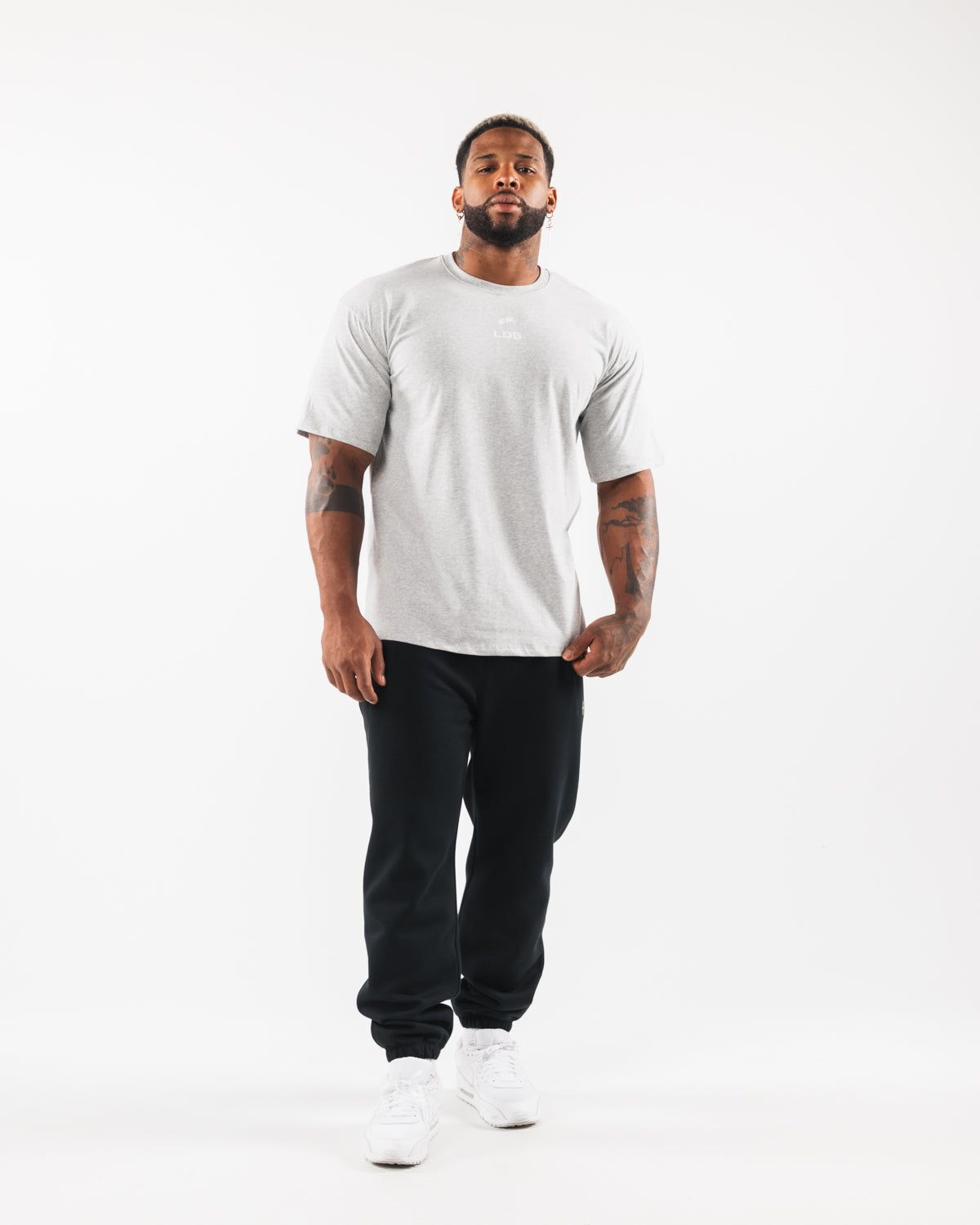 Brushed Crest Tee - Heather Grey sold by Alphalete product image thumbnail 2