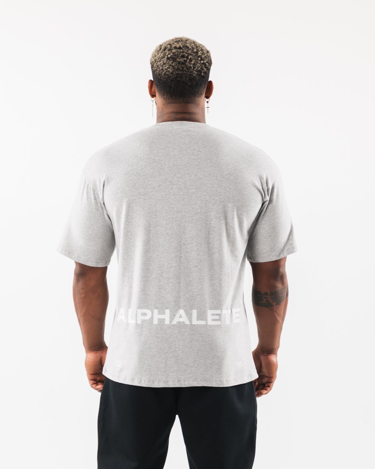 Brushed Crest Tee - Heather Grey sold by Alphalete product image thumbnail 3
