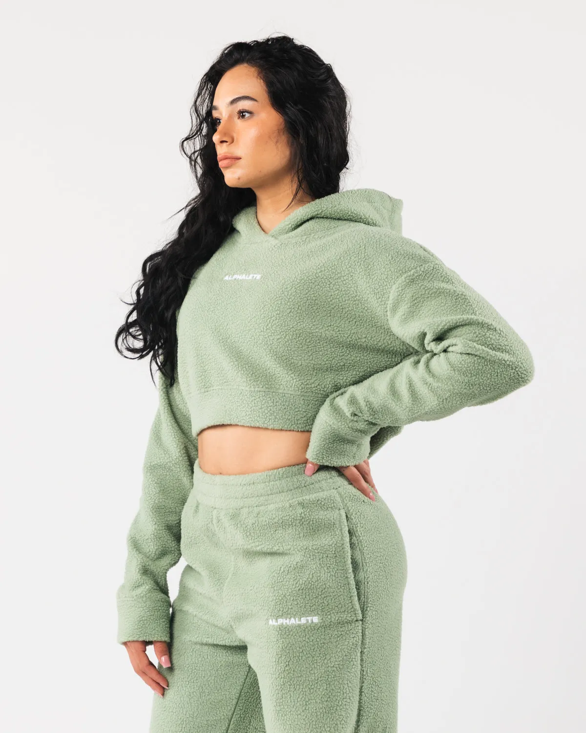 King Crop Hoodie - Sage sold by Alphalete product image thumbnail 3