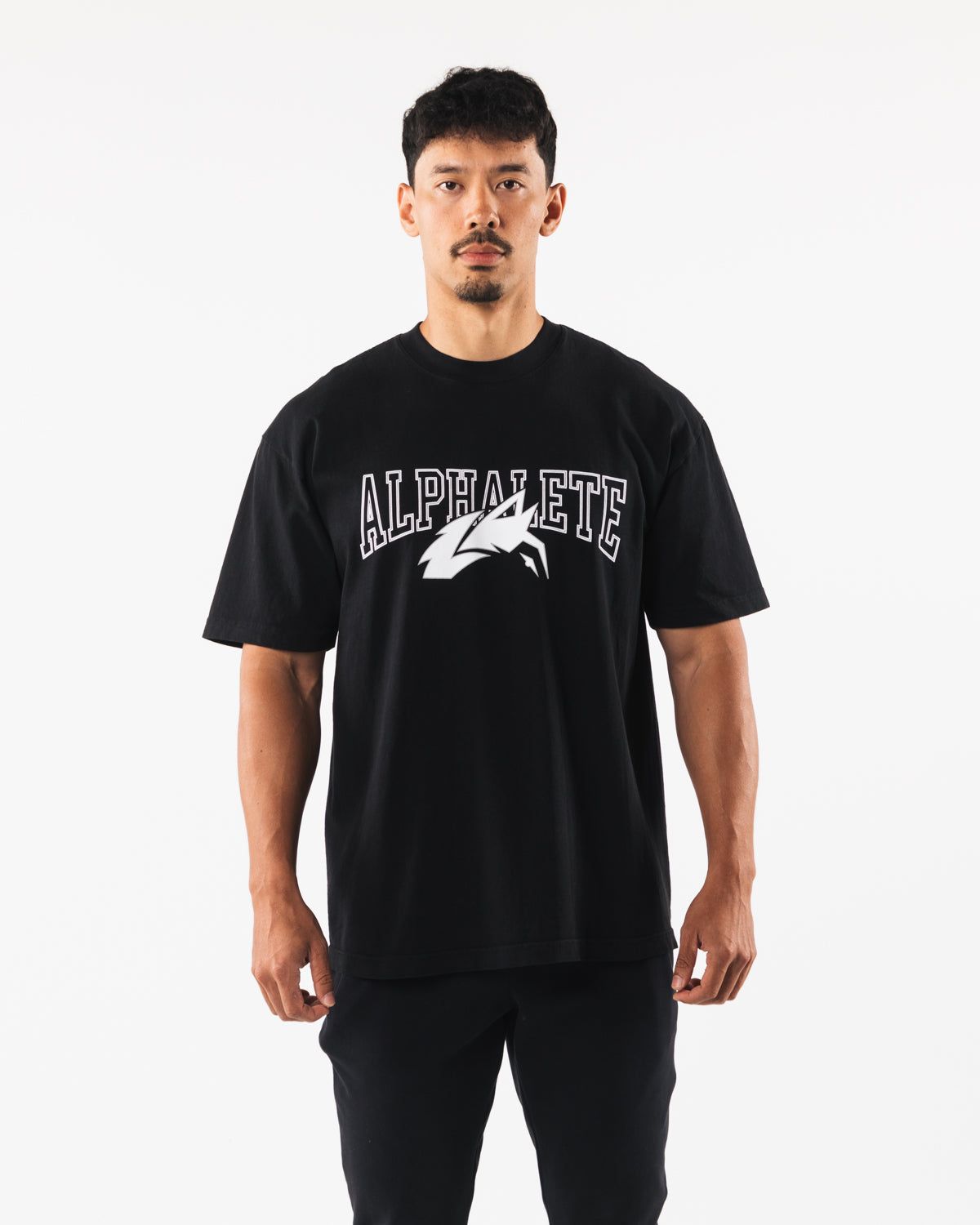 Wolf Head Tee - Black/White sold by Alphalete product image thumbnail 2