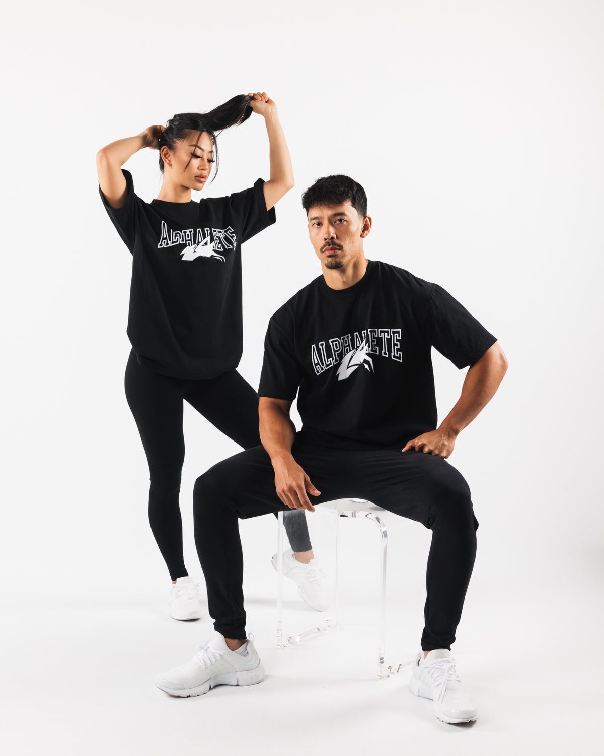 Wolf Head Tee - Black/White sold by Alphalete