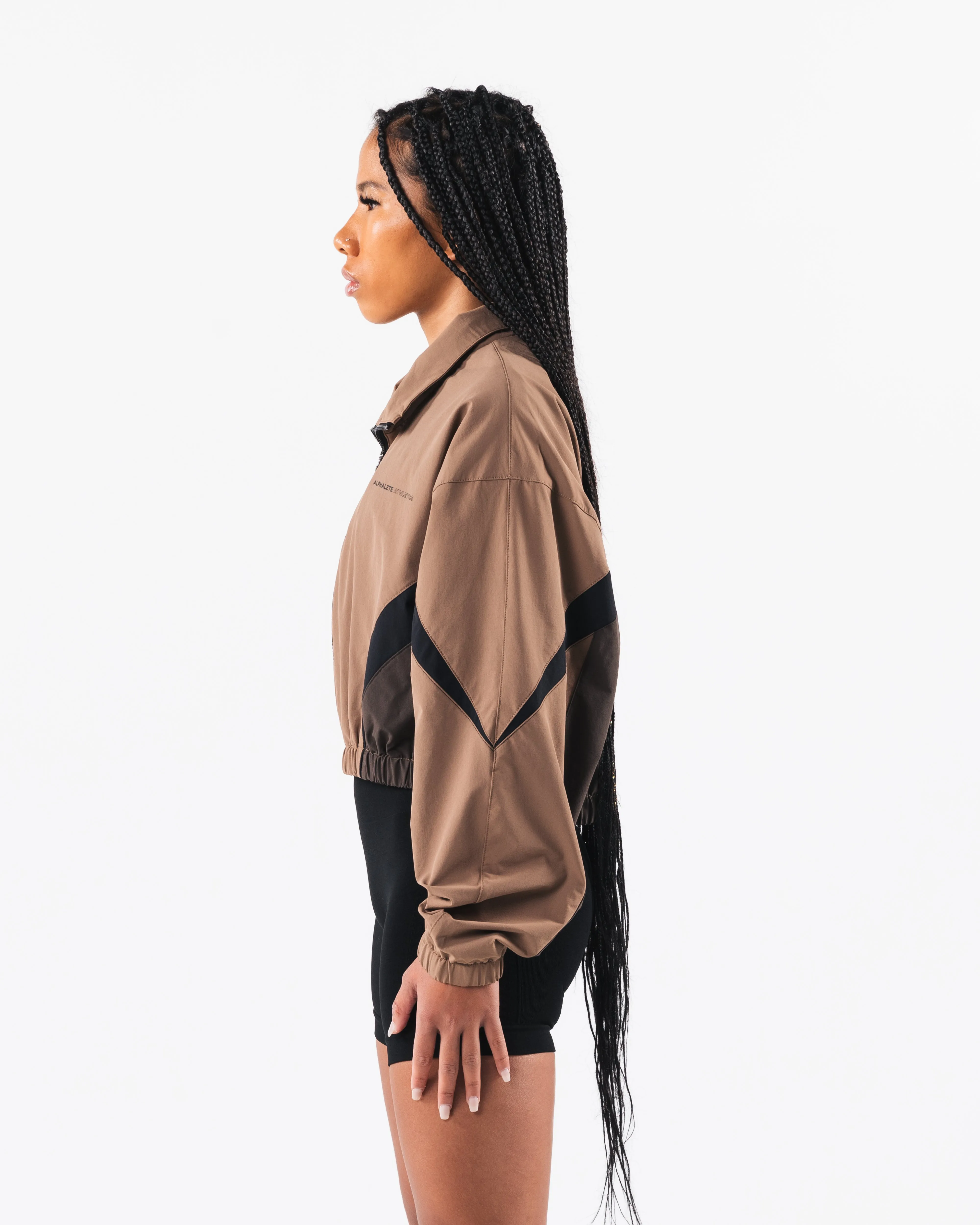 Retro Crop Jacket - Oak / Cashmere sold by Alphalete product image thumbnail 3