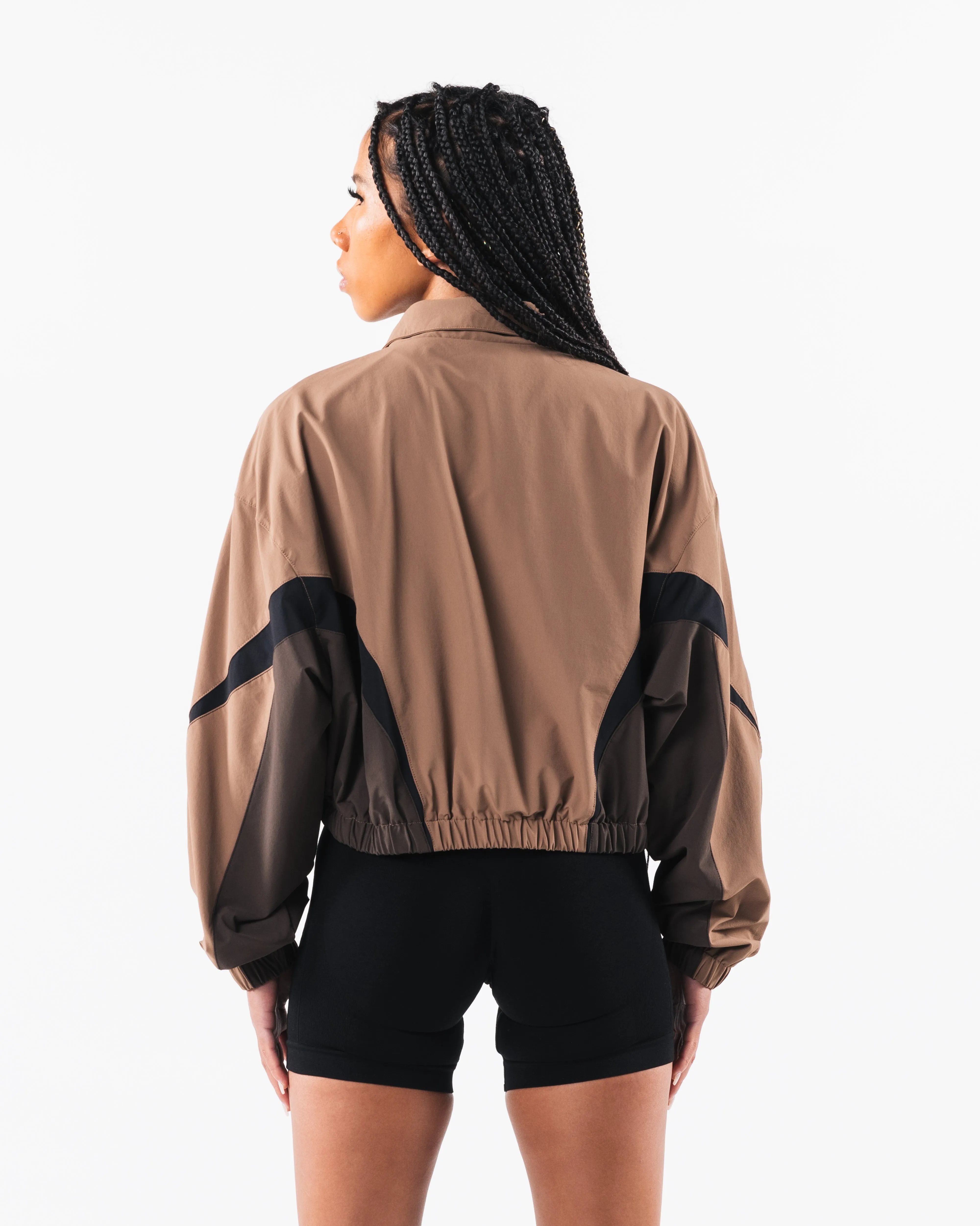 Retro Crop Jacket - Oak / Cashmere sold by Alphalete product image thumbnail 4
