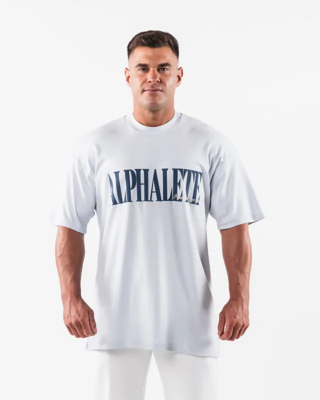 Republic Tee - Halogen Blue made by Alphalete