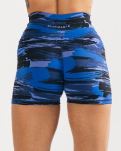 Surface Power Short 5" - Electric Blue Canvas Camo sold by Alphalete