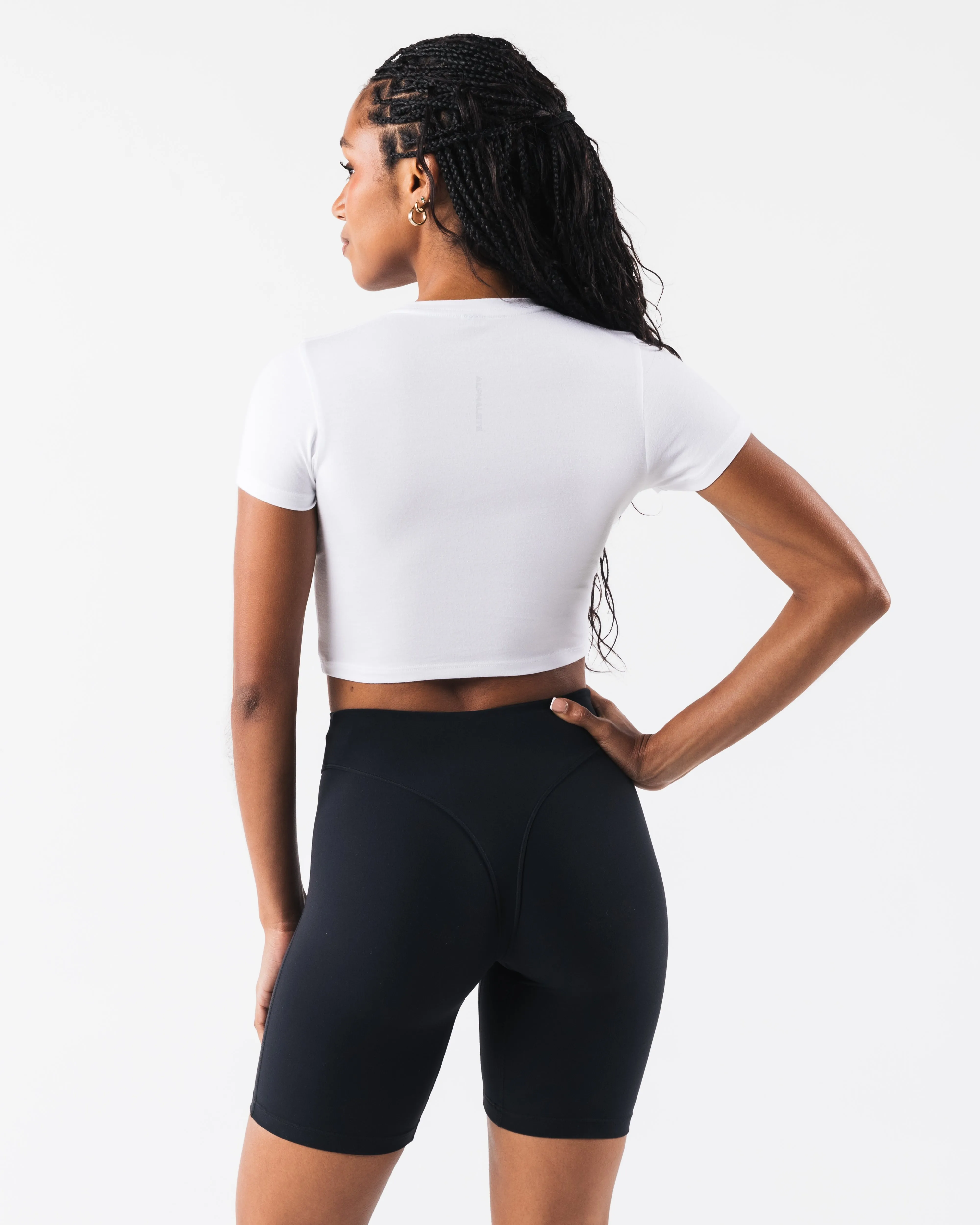 OT Crop Tee - White sold by Alphalete product image thumbnail 4