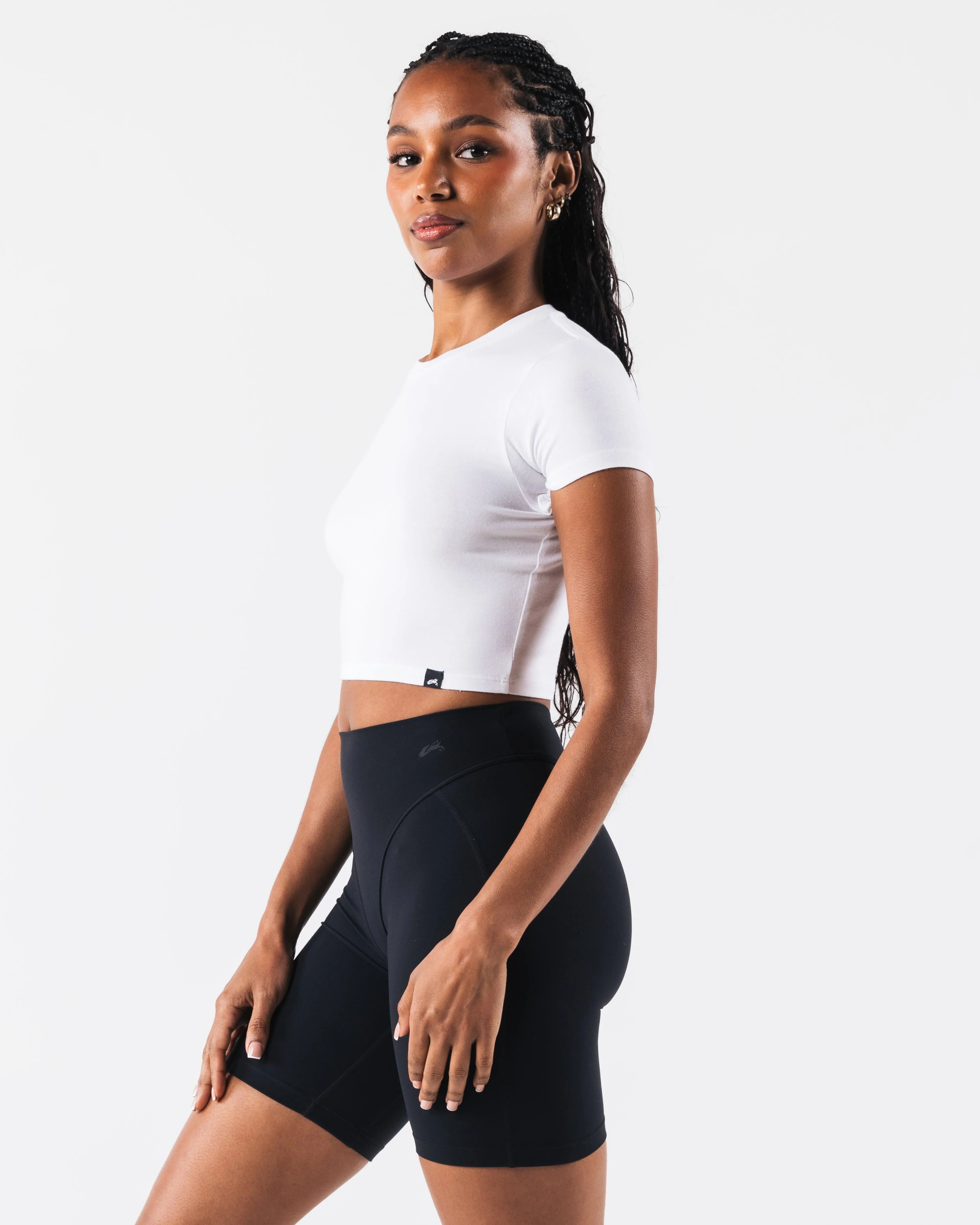 OT Crop Tee - White sold by Alphalete product image thumbnail 3