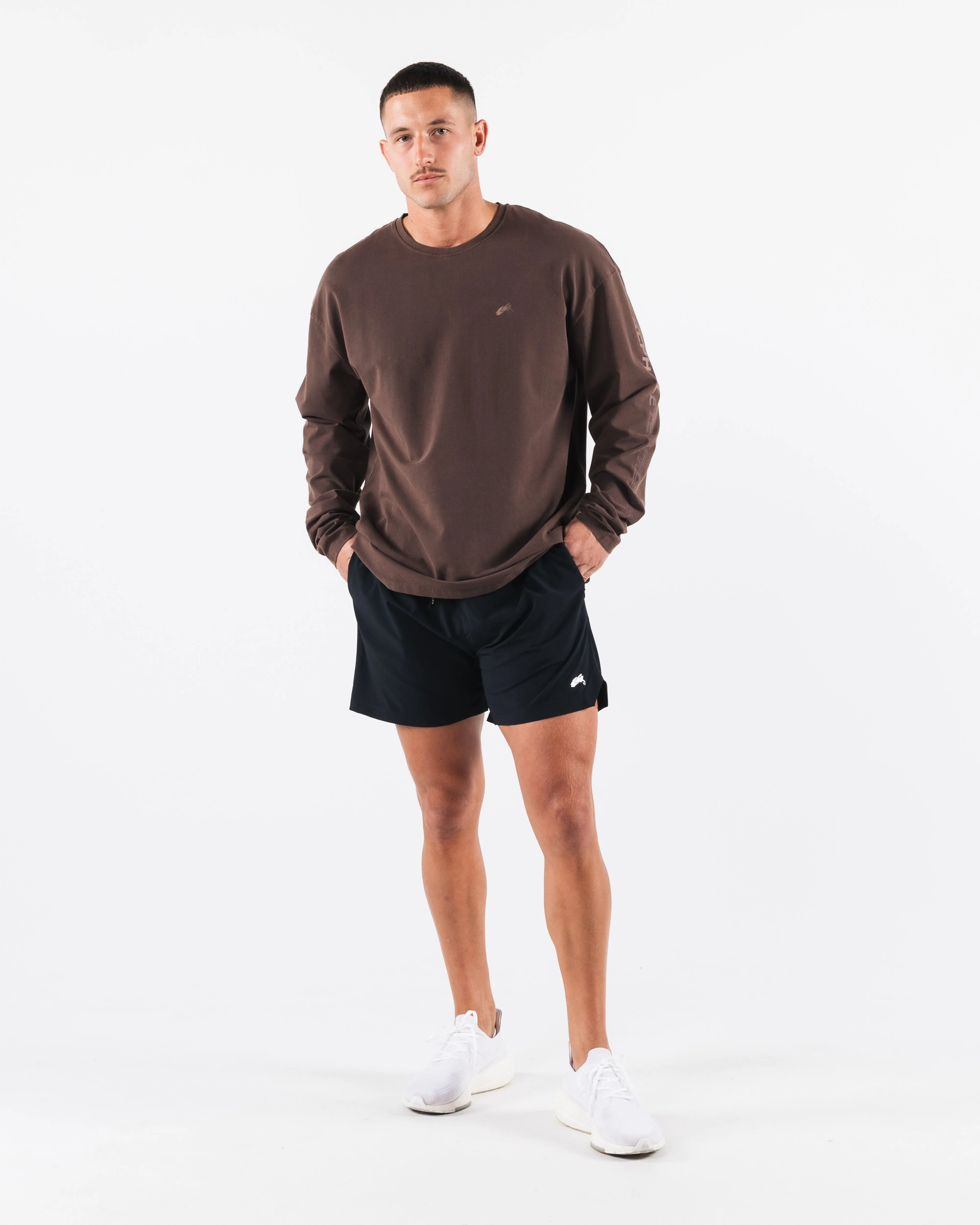 Breathe More LS Tee - Cashmere sold by Alphalete product image thumbnail 2