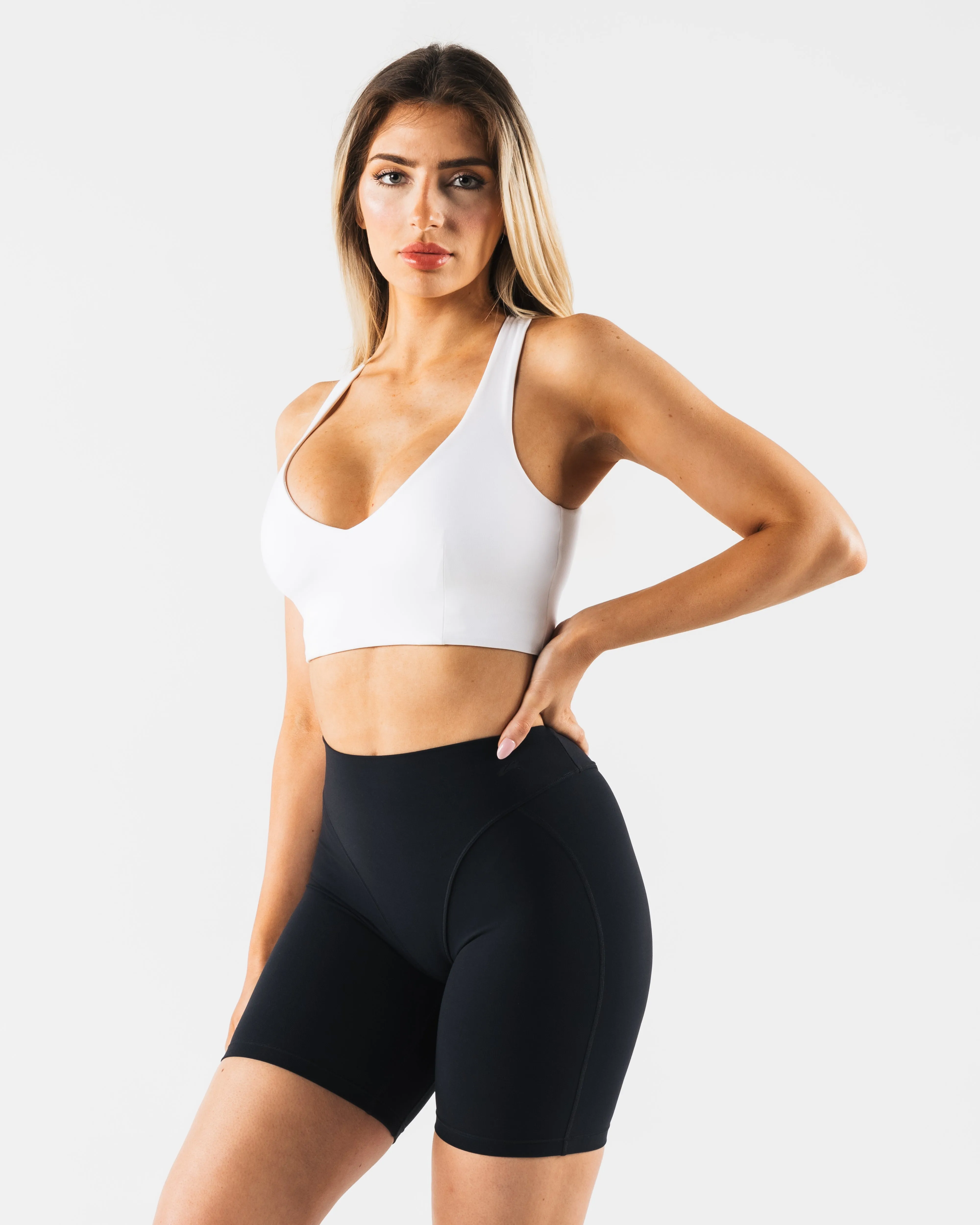 Deep V Cady Bra - White sold by Alphalete product image thumbnail 4