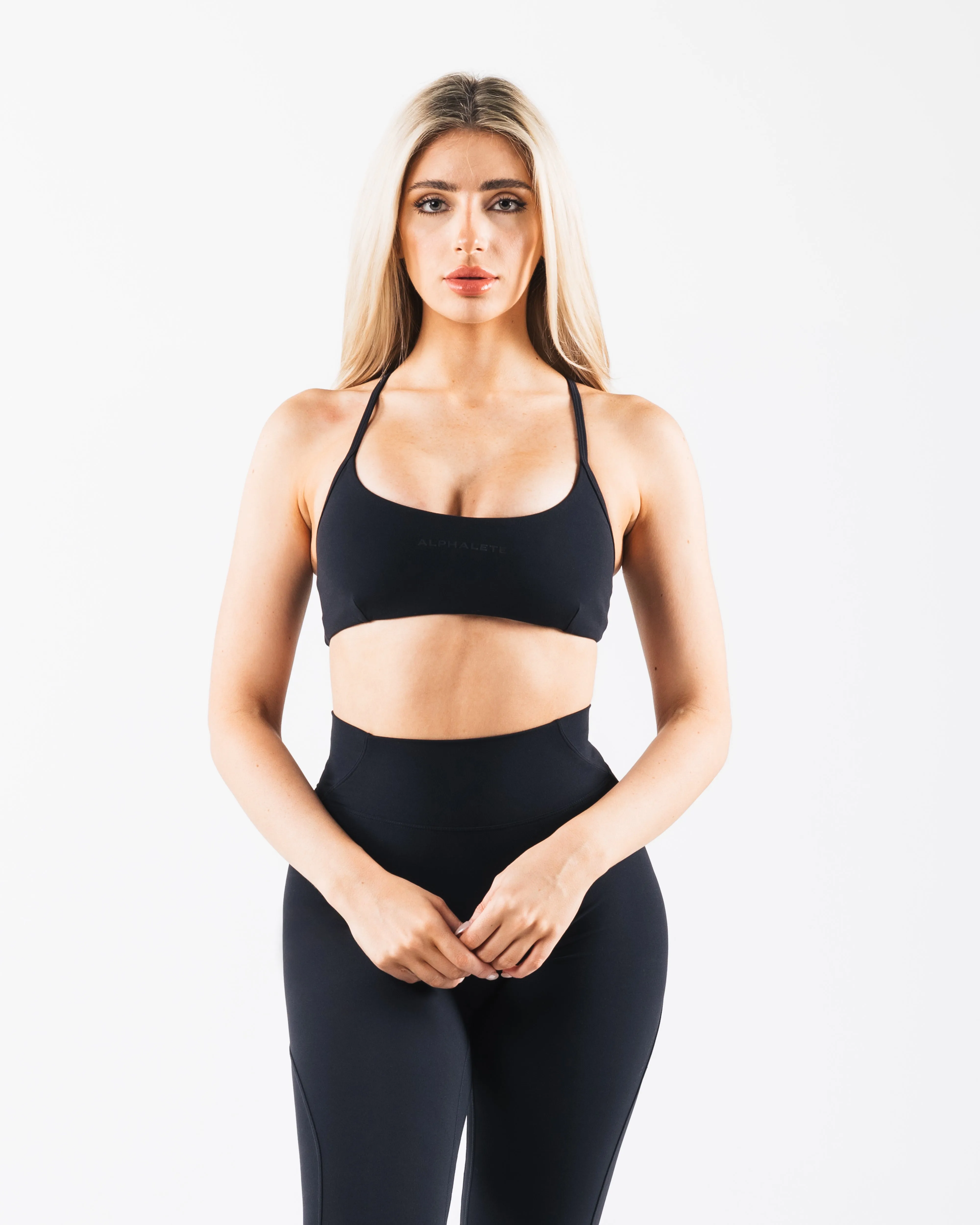 Aura 3 Strap Bra - Black sold by Alphalete
