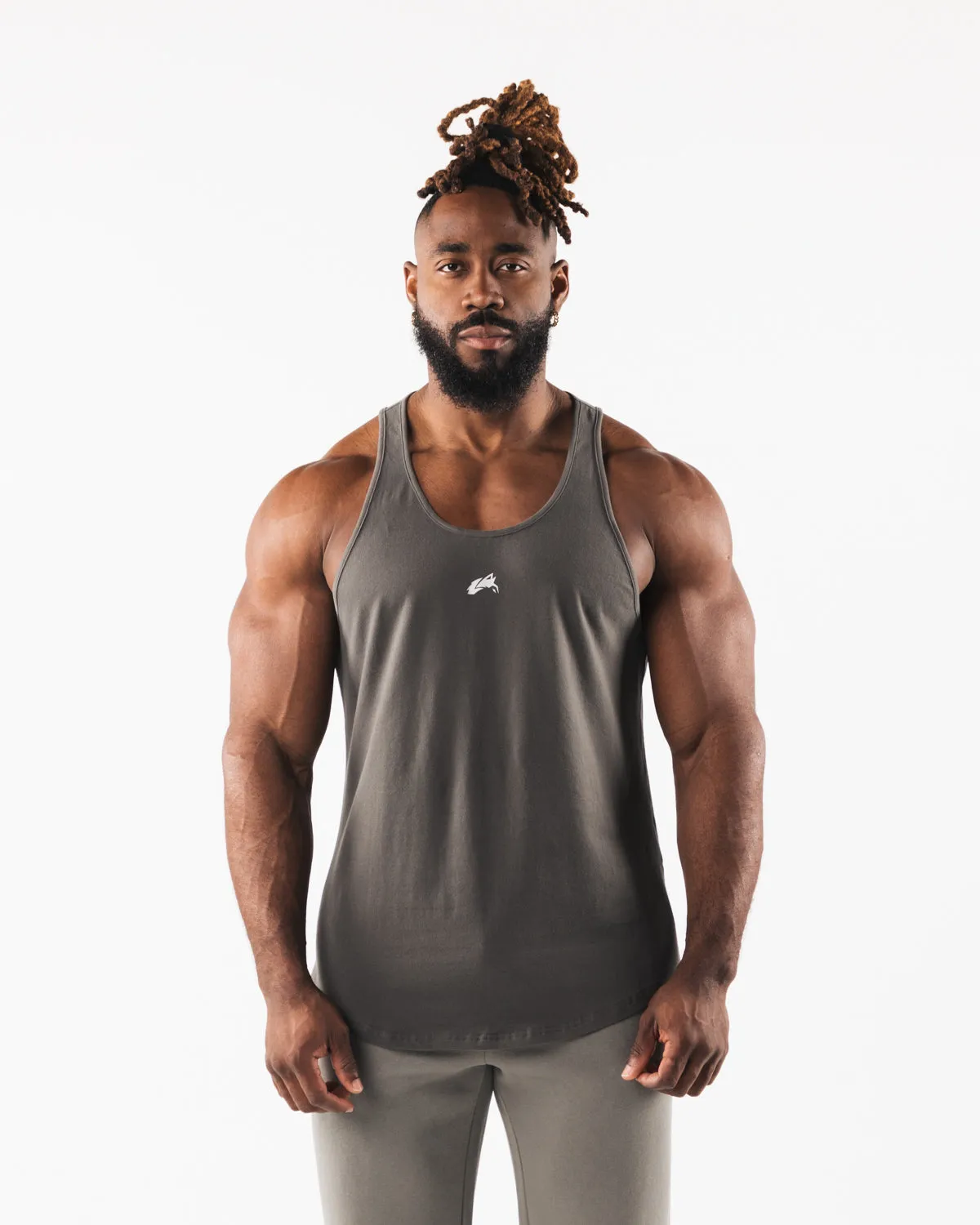 Wolf Head Tank - Pewter sold by Alphalete
