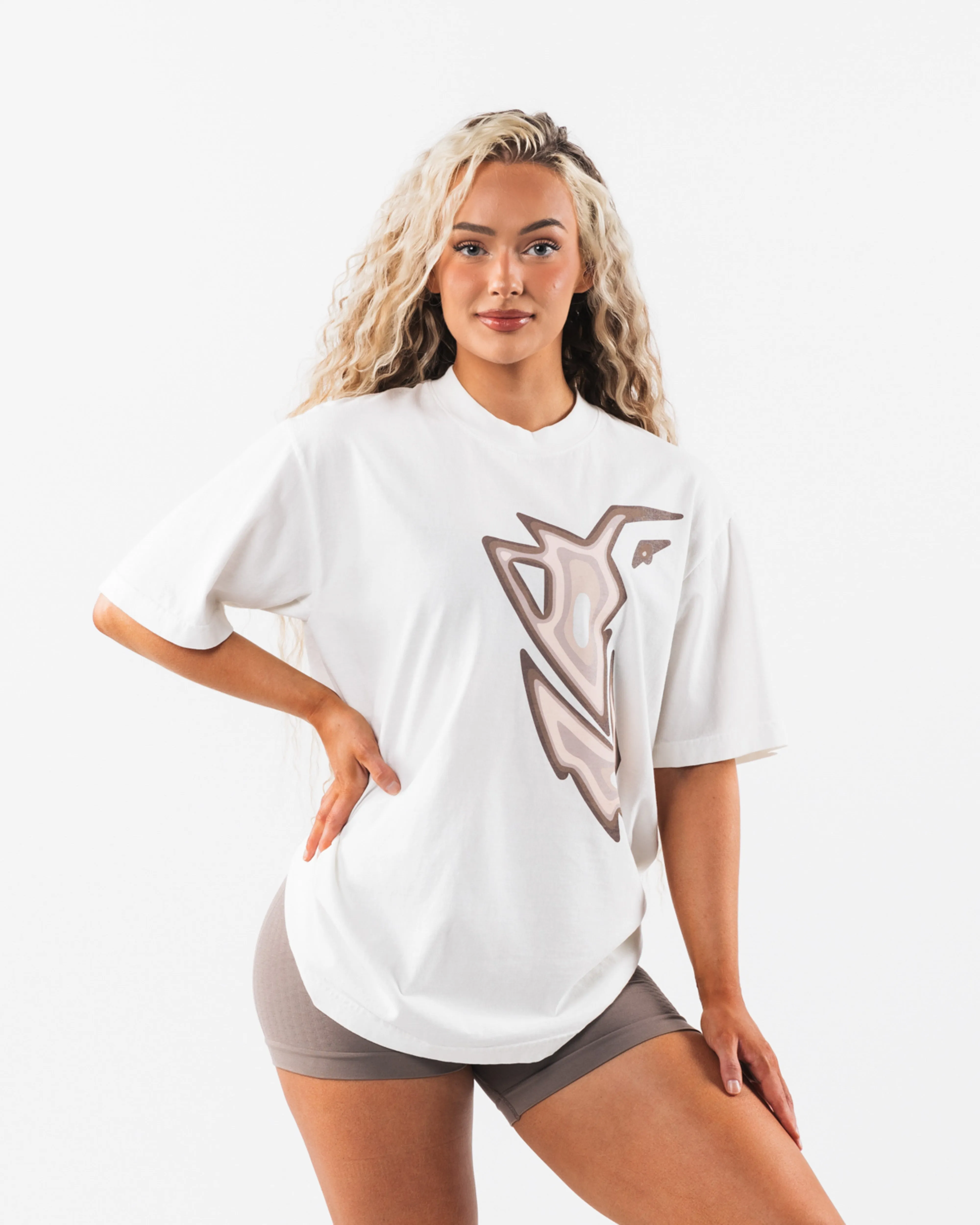 Heatmap Tee - White sold by Alphalete product image thumbnail 3