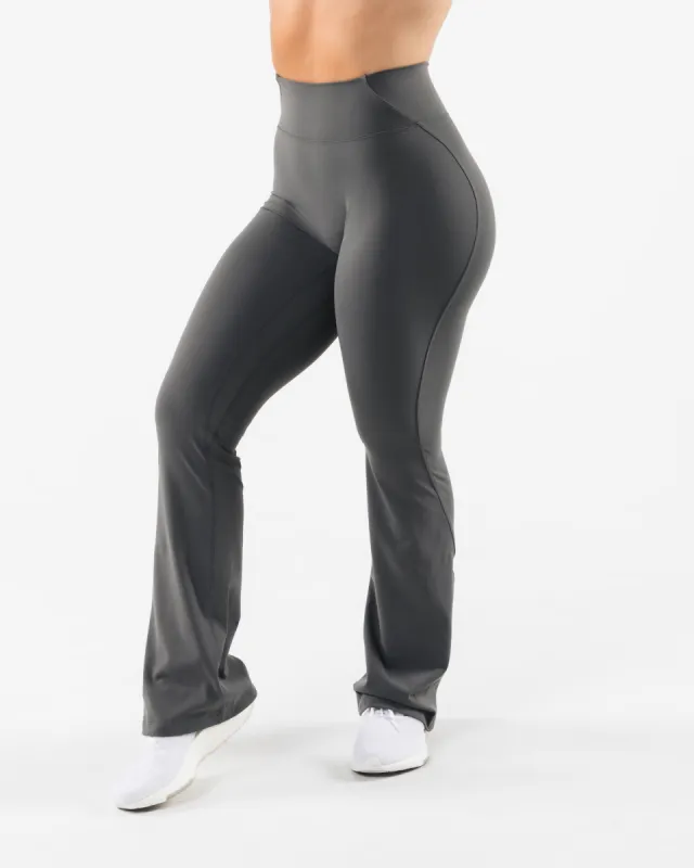 Aura Flared Pant - Pewter sold by Alphalete