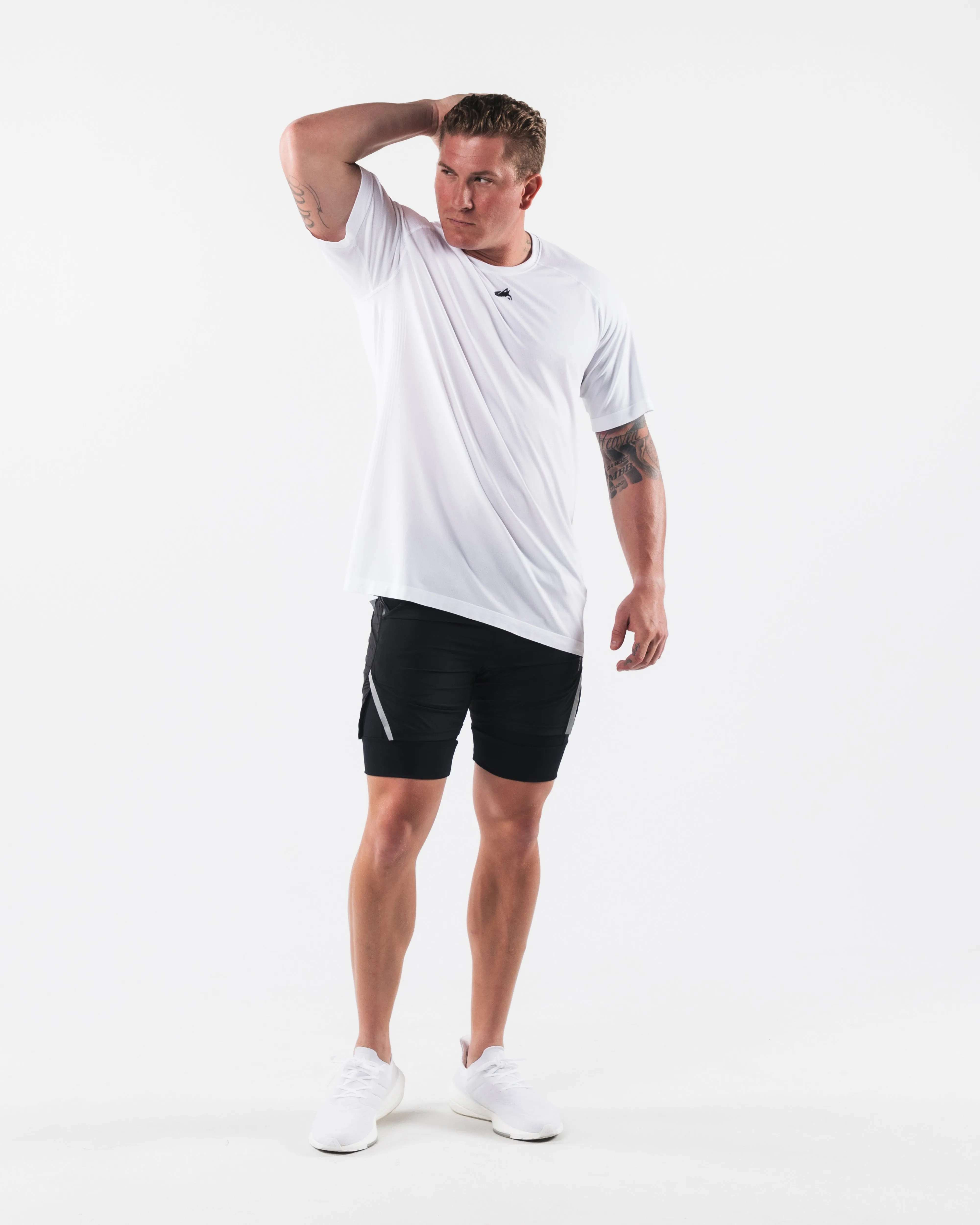 Wolf Head Airtech Tee - White sold by Alphalete product image thumbnail 2