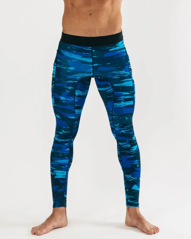 Core Training Tight - Electric Blue Camo sold by Alphalete