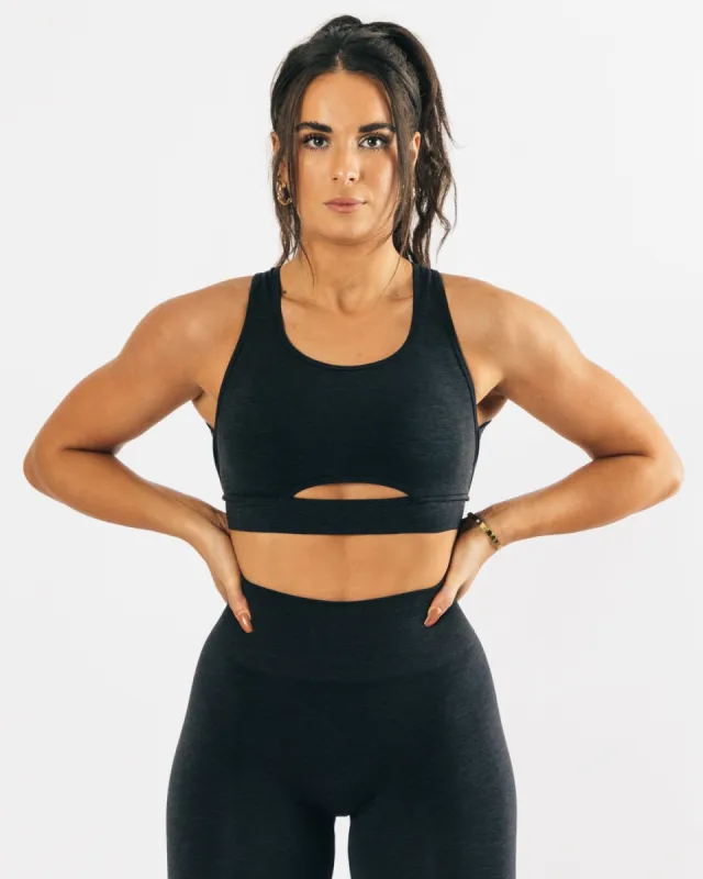 Trinity Bra - Black Marl sold by Alphalete