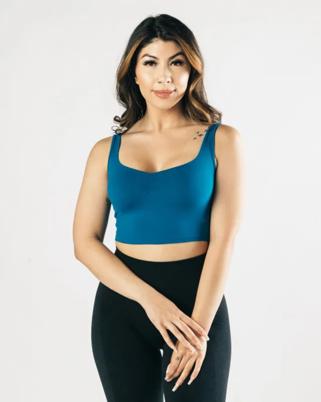 Ultrasoft Square Neck Tank - Deep Teal sold by Alphalete