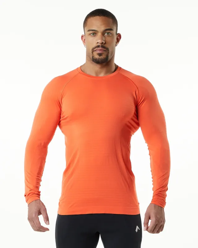 Hero Long Sleeve Tee - Faded Strawberry sold by Alphalete