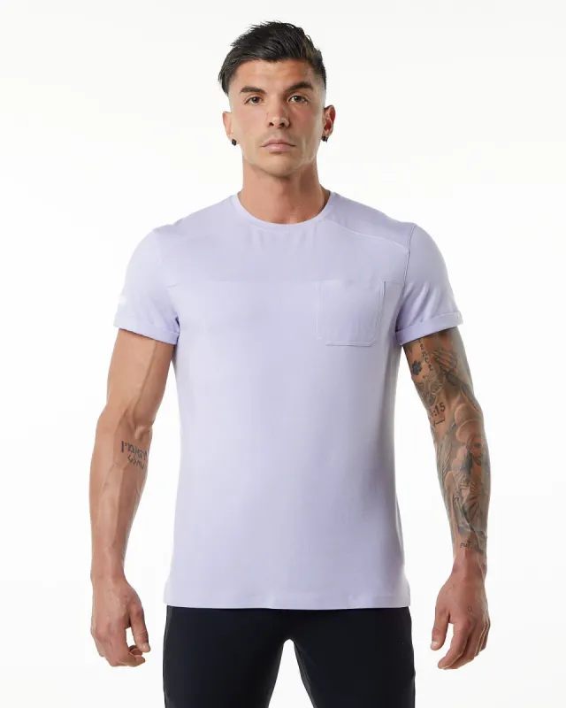 Evo Pocket Tee - Lilac Haze sold by Alphalete