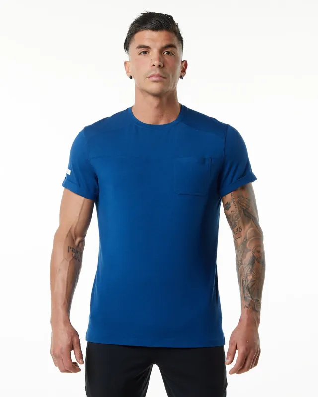 Evo Pocket Tee - Persian Blue sold by Alphalete