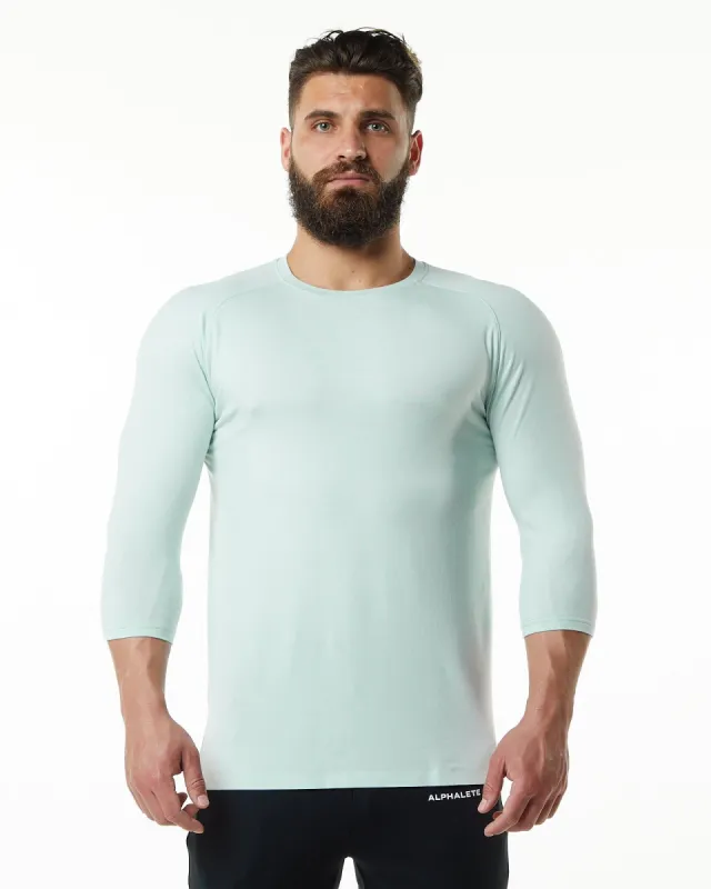 Evo 3/4 Sleeve Tee - Mirage Blue sold by Alphalete