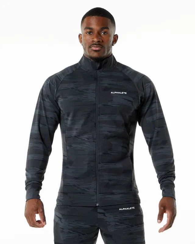 Trace Jacket - Black Canvas Camo sold by Alphalete