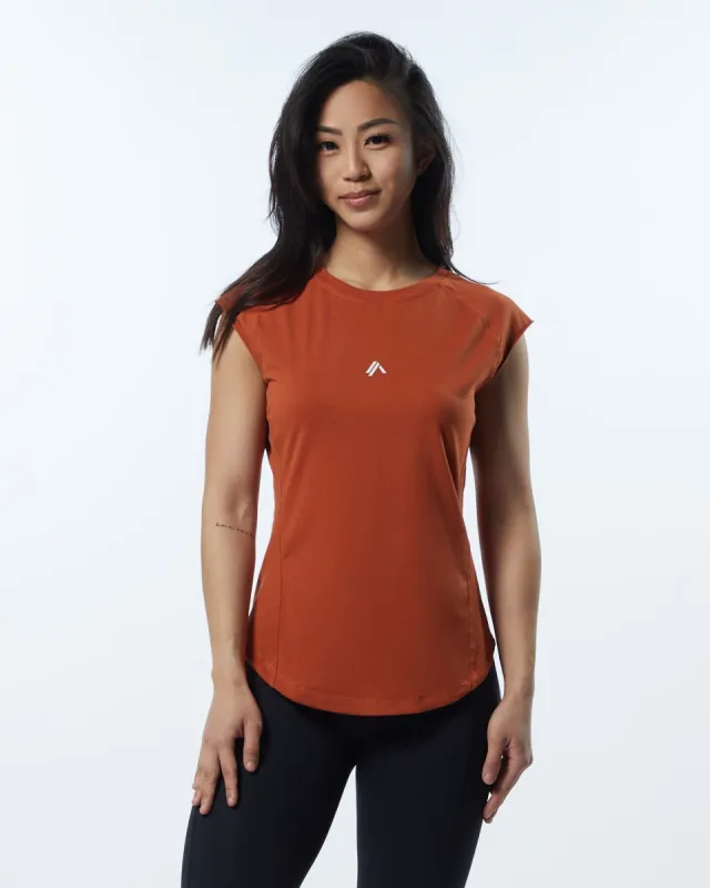 Velocity Tee - Sour Tangerine sold by Alphalete