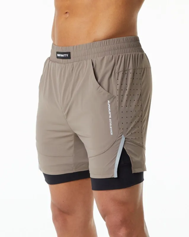Infinity Speed Short 5.5" - Mocha made by Alphalete