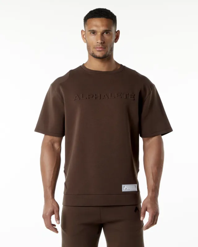 ELMTS Half Sleeve Pullover - Fudge Brown sold by Alphalete