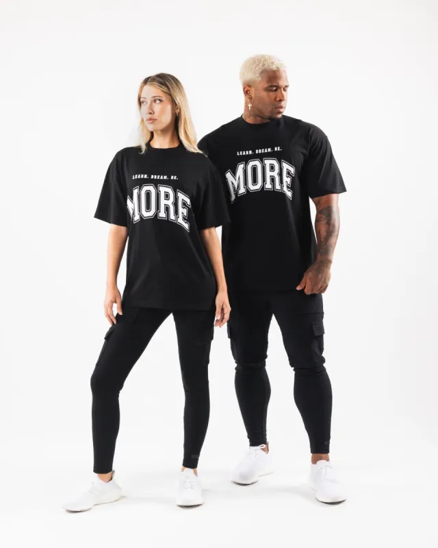 LDB More Tee - Black / White sold by Alphalete