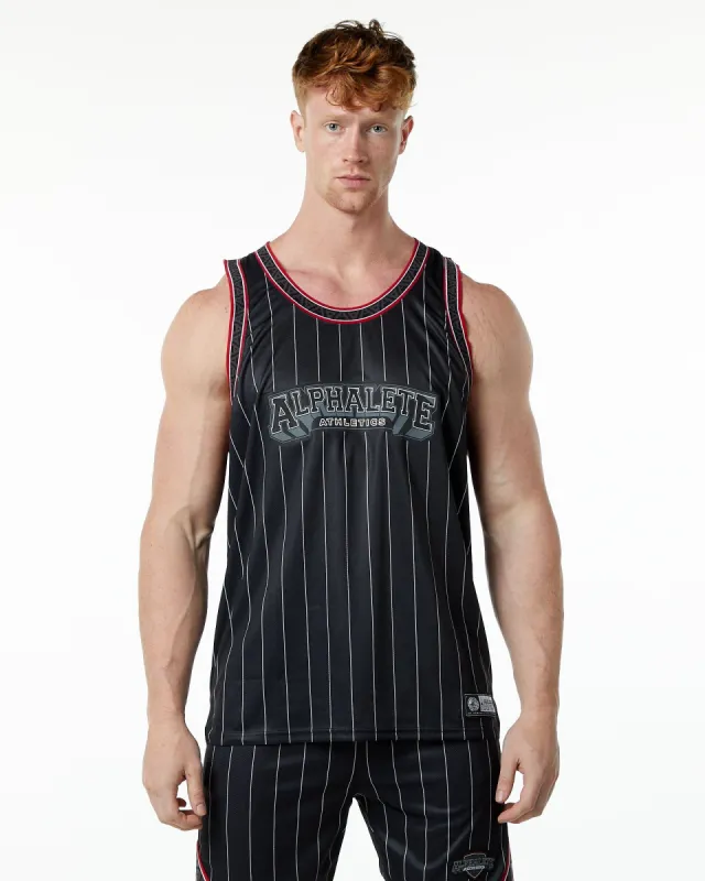 Varsity Basketball Jersey - Black Pinstripe sold by Alphalete