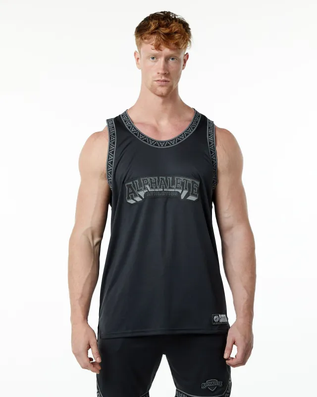 Varsity Basketball Jersey - Black sold by Alphalete