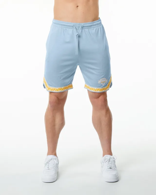 Varsity Basketball Short 9" - Light Blue made by Alphalete