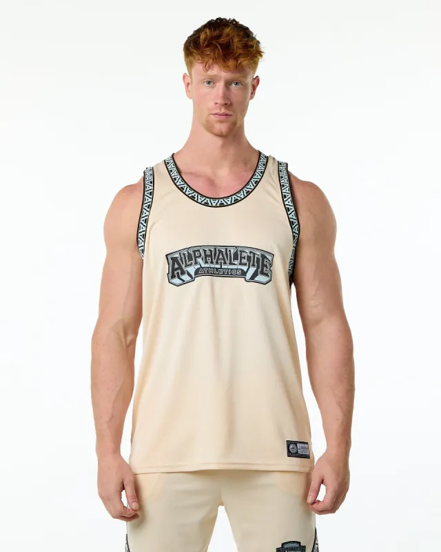 Varsity Basketball Jersey - Tan sold by Alphalete