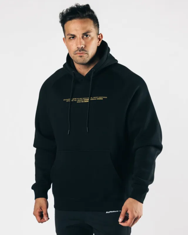 Legacy Performance Hoodie - Black & Gold sold by Alphalete
