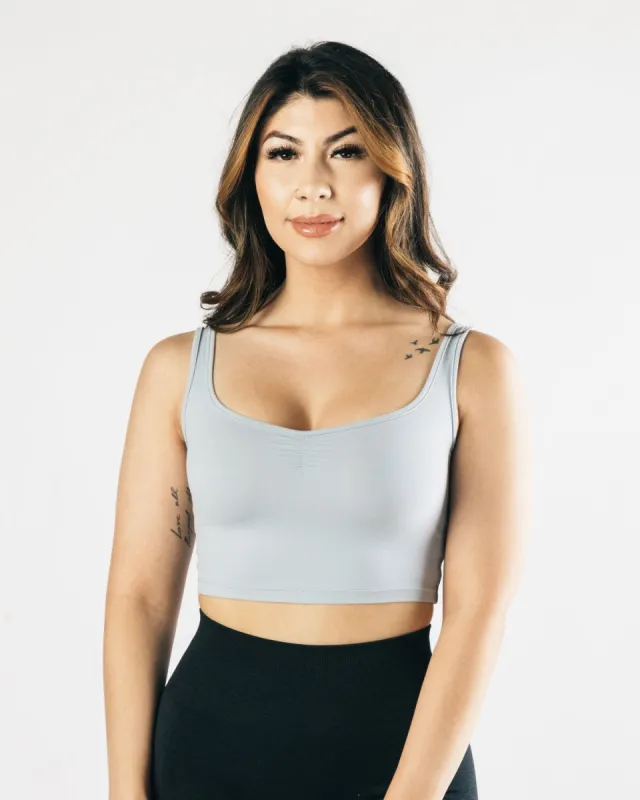 Ultrasoft Square Neck Tank - Stone Grey sold by Alphalete