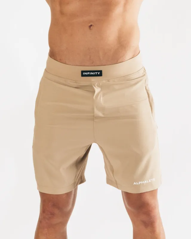 Infinity Short - Taupe sold by Alphalete