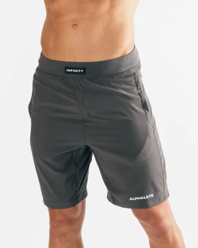 Infinity 9" Short - Dark Grey sold by Alphalete