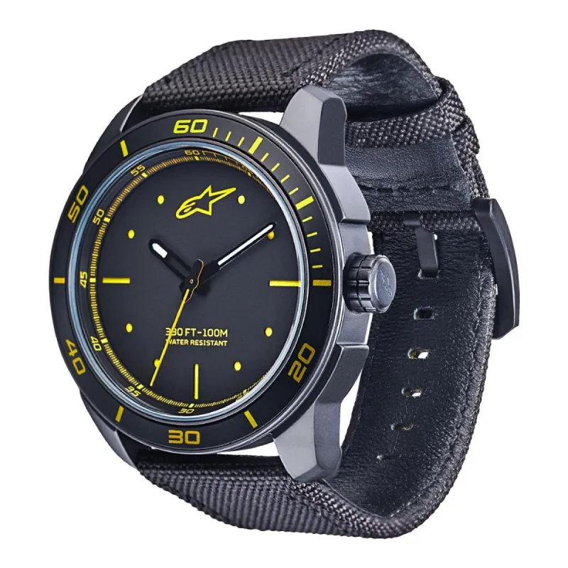 Tech Watch 3H Black-Black/Yellow sold by Alpinestars