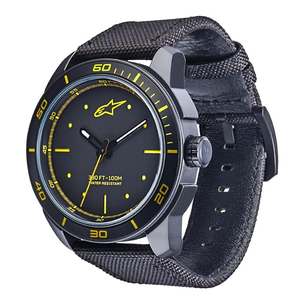 Tech Watch 3H Black-Black/Yellow sold by Alpine Stars