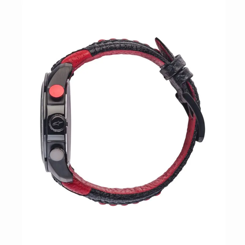 Tech Watch Chrono Black Leather-Black/Red sold by Alpinestars product image thumbnail 3