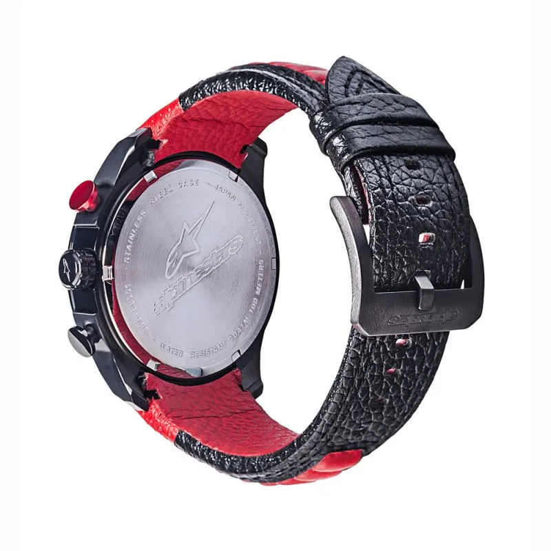 Tech Watch Chrono Black Leather-Black/Red sold by Alpinestars product image thumbnail 2