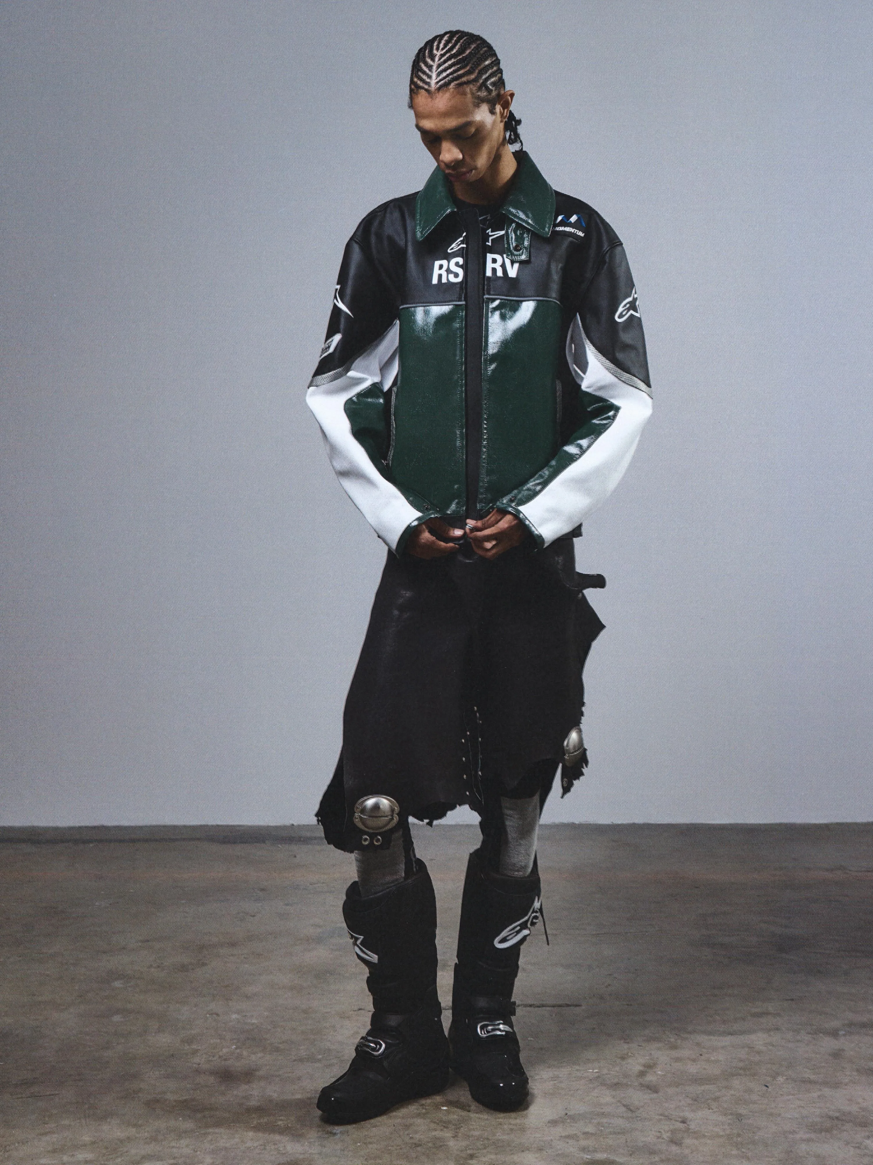 RSRV ALLOY LEATHER JACKET sold by Alpinestars