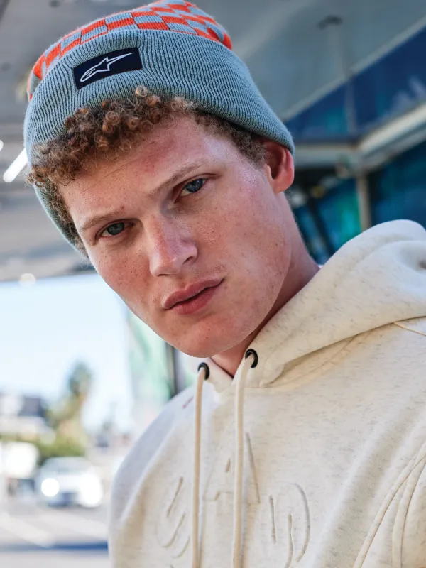 Checkered Cuff Beanie sold by Alpinestars