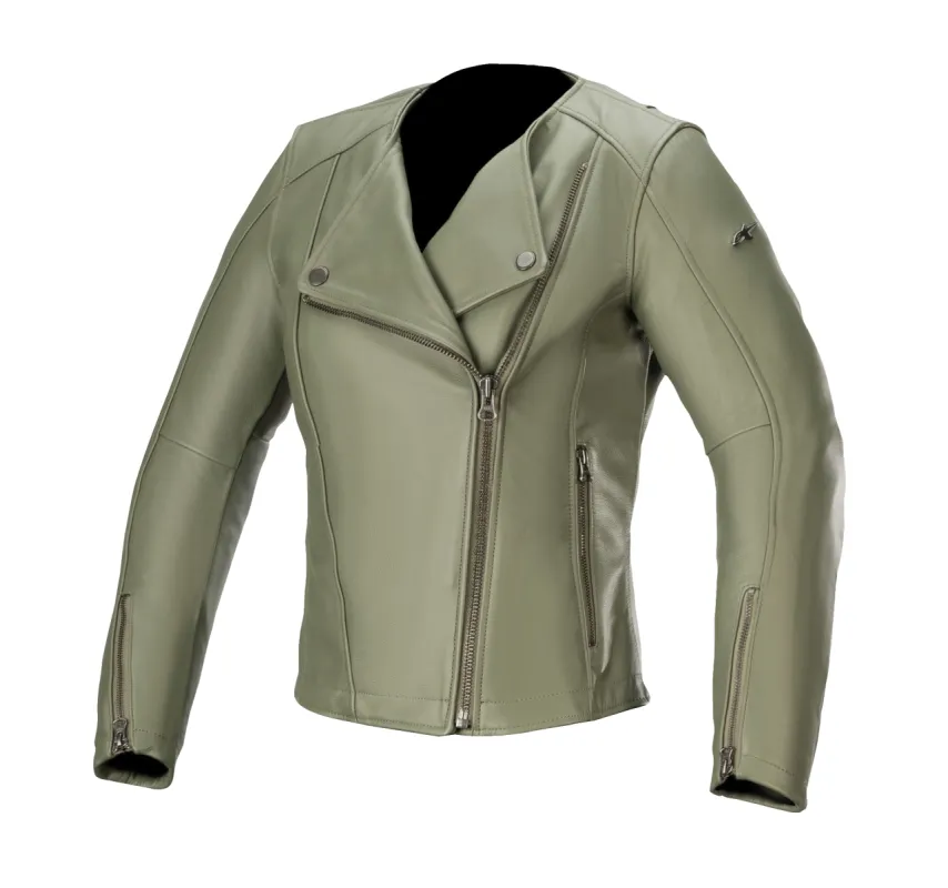 Women Alice Leather Jacket made by Alpine Stars