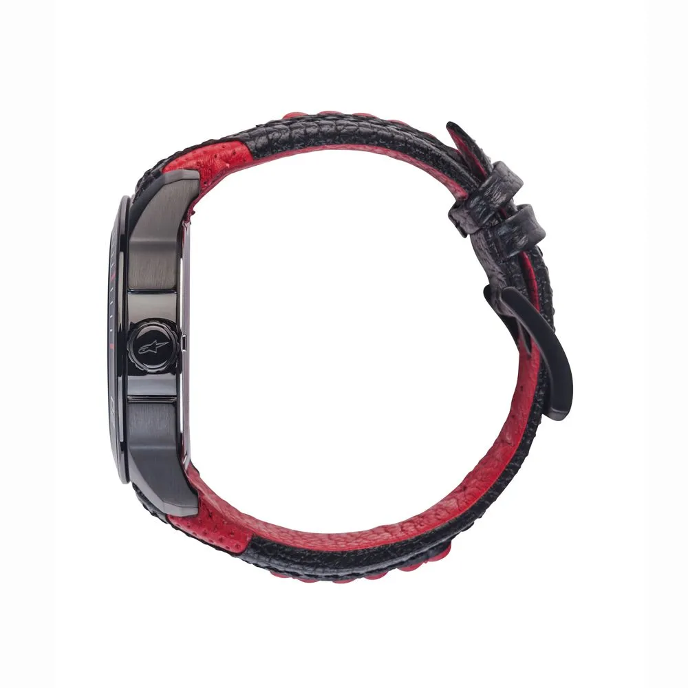 Tech Watch 3H Black Leather-Black/Red sold by Alpine Stars product image thumbnail 4