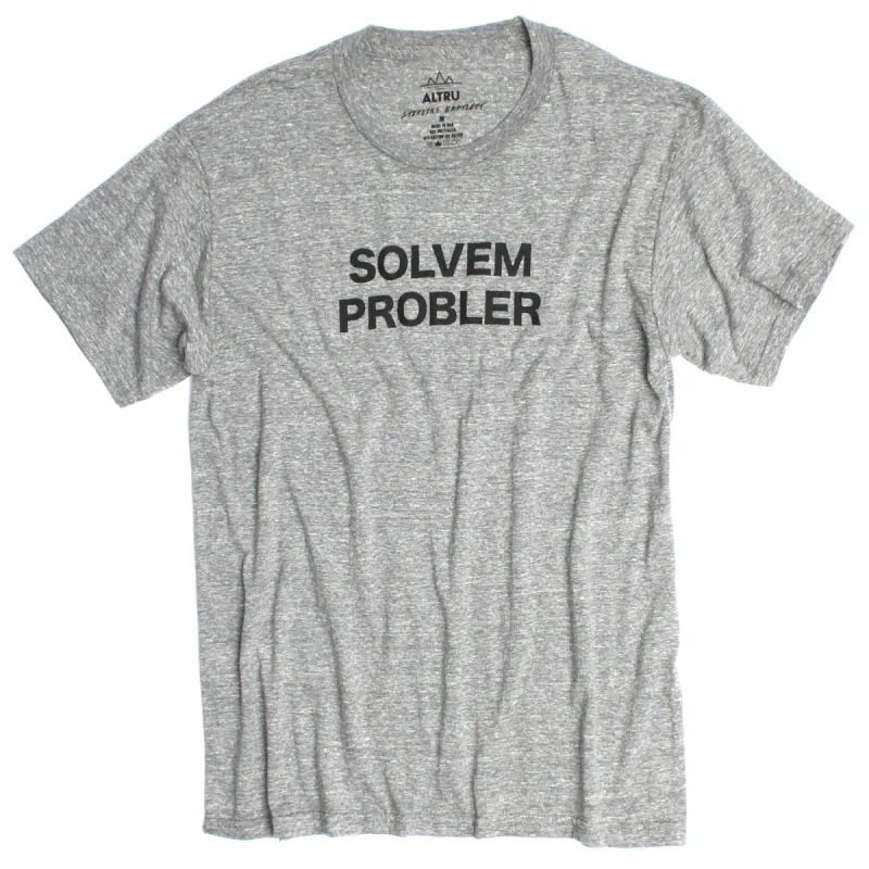 Solvem Probler Mens Tri-Blend Graphic Tee (It's spelled wrong...get it?) made by Altru