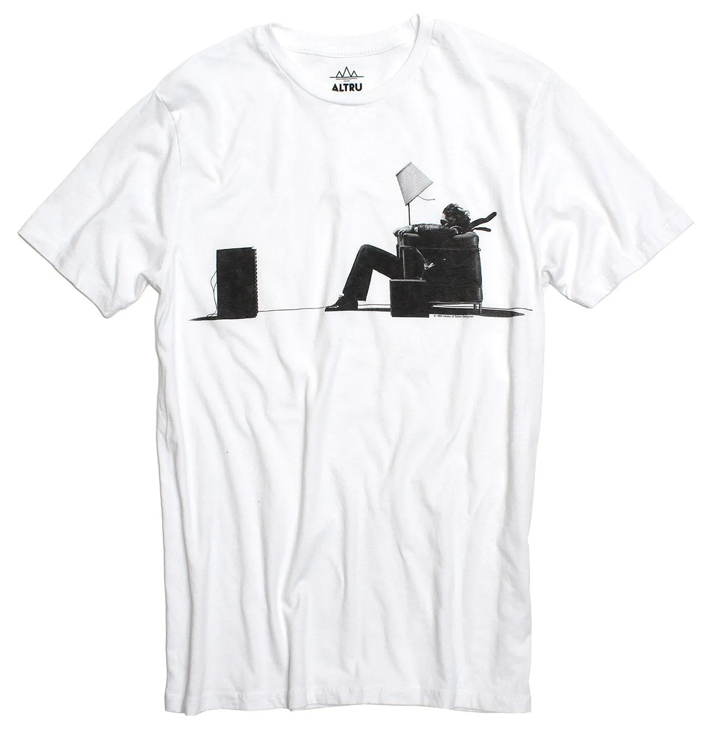 Maxell Blown Away Guy graphic white t-shirt by Altru Apparel sold by Altru