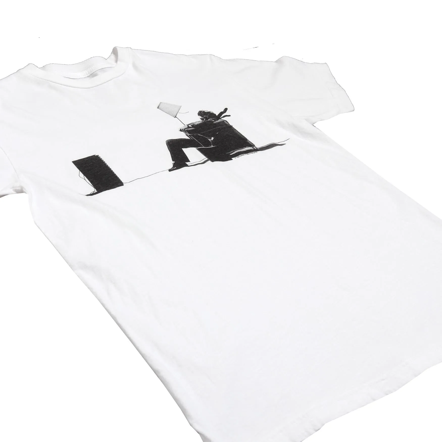Maxell Blown Away Guy graphic white t-shirt by Altru Apparel sold by Altru product image thumbnail 3